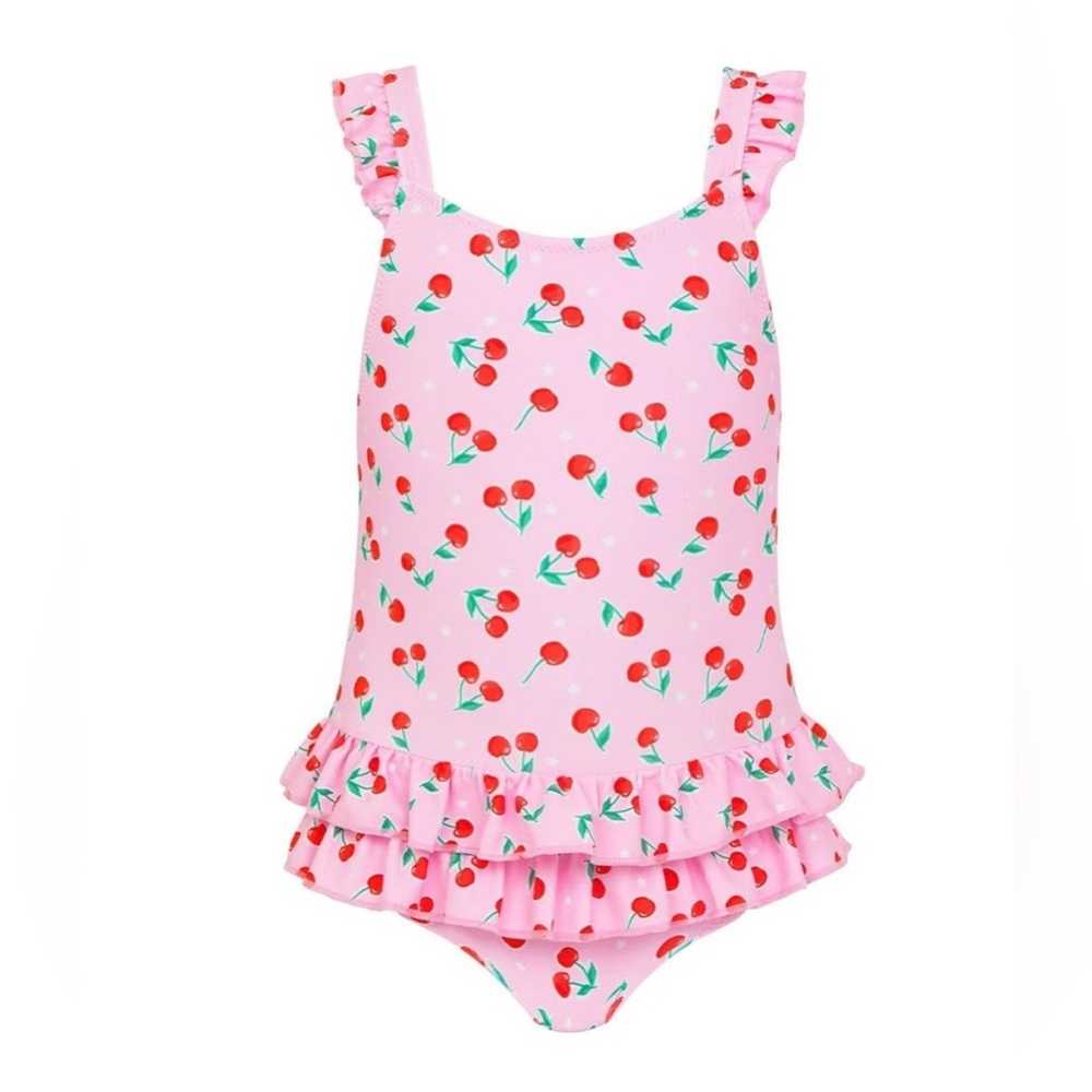 Sunuva Pink Cherry Print Swimsuit